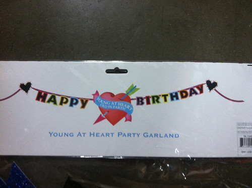 Glitterville 'Young At Heart, Old In Parts' Birthday Banner