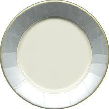 Caspari 'Moire Silver' Dinner Plates