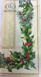 Ideal Home Range Cream Christmas Garland Paper Guest Towels
