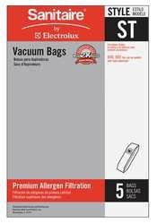 Sanitaire Vacuum Bags Type ST by Electrolux