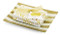 Mudpie Gold Stripe Glass Dish with Soap Set