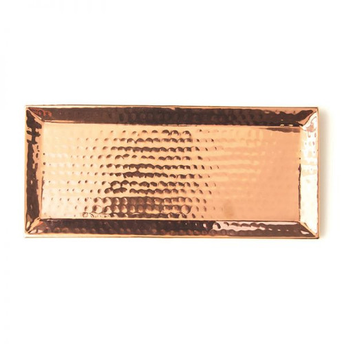 Hammered Rose Gold Tray