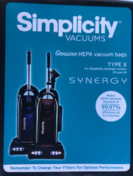 Simplicity HEPA Media Bags for Synergy G9 and X9 SXH-6 (6 Pack)