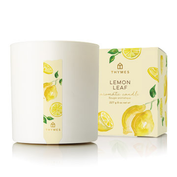 Thymes Lemon Leaf Poured Candle 