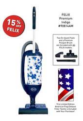 SEBO Felix Premium Dark Blue Upright Vacuum Cleaner 90814AM
