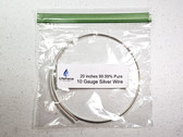 10 gauge 9999 Pure Silver Wire 20" Length