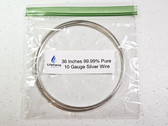 10 gauge 9999 Pure Silver Wire 36" Length