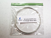 10 gauge 9999 Pure Silver Wire 40" Length