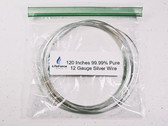 12 gauge 9999 Pure Silver Wire 120" length