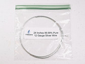 12 gauge 9999 Pure Silver Wire 24" Length