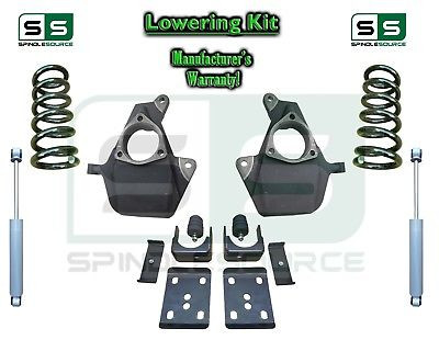 16 18 Silverado Sierra 4 7 Lowering Drop Kit Stamped Alum Arms Coils V8 Shocks Spindle Source