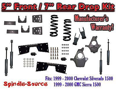 Rear Drop Kit Fits 1999-2006 Chevy Silverado 1500 6/" Rear flip kit With C-Notch