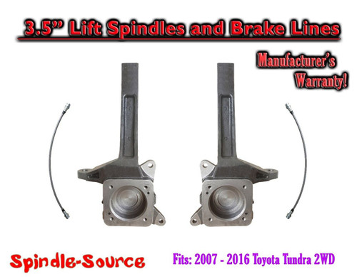 2007 - 2018 Toyota Tundra 3.5 inch Lift Spindle Kit DOT Approved