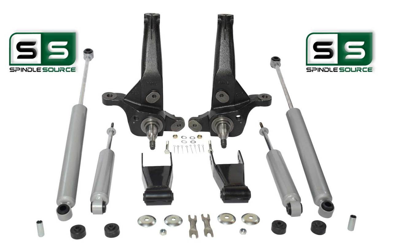 2001 2010 Ford Ranger 2WD 4 / 1"2" Lift Kit Spindles w/ Shocks