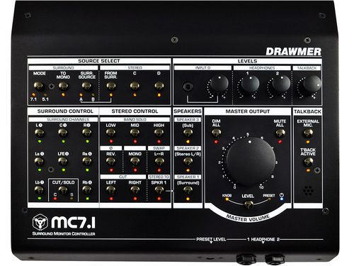 Drawmer MC7.1 Surround Monitor Controller - Top - www.AtlasProAudio.com