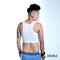 Breathable high compression pullover chest binder Air Max white back