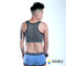 Breathable high compression pullover chest binder Air Max gray back