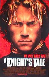 A KNIGHT'S TALE original issue rolled double sided 1-sheet movie poster