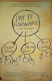 PAY IT FORWARD original issue rolled double sided Advancd B 1-sheet movie poster