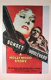 SUNSET BOULEVARD original issue rolled Reprint 1-sheet movie poster