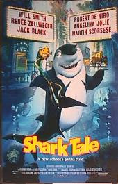 SHARK TALE original issue rolled double sided 1-sheet movie poster
