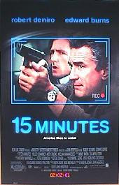 15 MINUTES original issue rolled 1-sheet movie poster