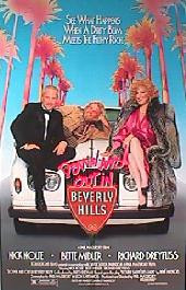 DOWN AND OUT IN BEVERLY HILLS original issue rolled 1-sheet movie poster