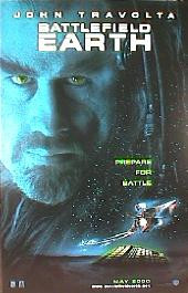 BATTLEFIELD EARTH original issue rolled double sided Advance A 1-sheet movie poster