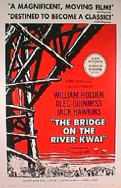 BRIDGE ON THE RIVER KWAI original issue rolled Video 1-sheet movie poster