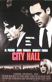 CITY HALL original issue rolled double sided 1-sheet movie poster