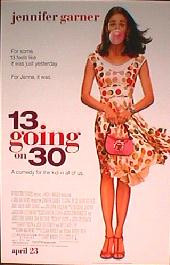 13 GOING ON 30 original issue rolled double sided 1-sheet movie poster