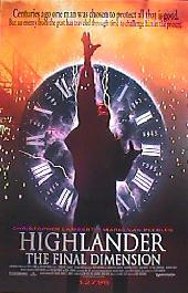 HIGHLANDER 3 original issue rolled 1-sheet movie poster