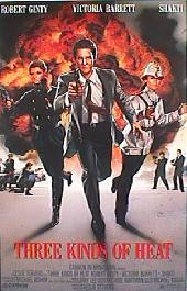 THREE KINDS OF HEAT original issue rolled 1-sheet movie poster