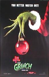 GRINCH WHO STOLE CHRISTMAS original issue rolled double sided Advance A 1-sheet movie poster