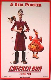 CHICKEN RUN original issue rolled double sided Advance C 1-sheet movie poster