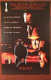 UNFORGIVEN original issue rolled Oscar 1-sheet movie poster