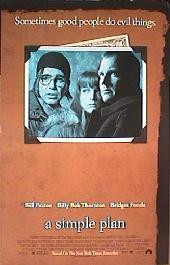 A SIMPLE PLAN original issue rolled double sided 1-sheet movie poster