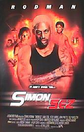 SIMON SEZ original issue rolled double sided 1-sheet movie poster