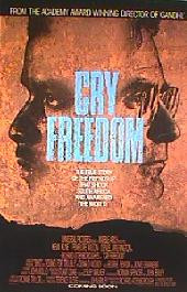 CRY FREEDOM orignal issue rolled 1-sheet movie poster