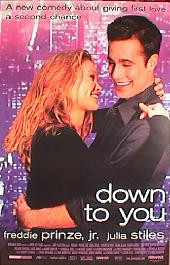 DOWN TO YOU original issue rolled 1-sheet movie poster