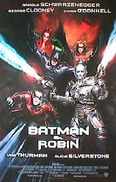 BATMAN & ROBIN original issue rolled International 1-sheet movie poster
