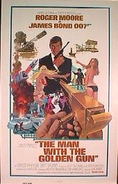 MAN WITH THE GOLDEN GUN original issue rolled Reprint 1-sheet movie poster