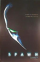 SPAWN original issue rolled Advance 1-sheet movie poster