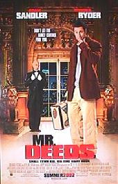 MR. DEEDS 2001 original issue rolled double sided Advance 1-sheet movie poster