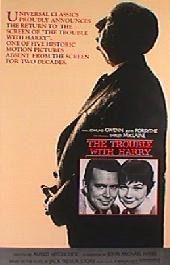 TROUBLE WITH HARRY original reissue rolled 1-sheet movie poster