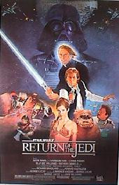 RETURN OF THE JEDI rolled International Style B reprint 1-sheet movie poster