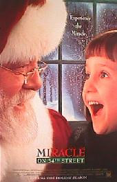 MIRACLE ON 34TH STREET original issue rolled double sided Advance International 1-sheet movie poster