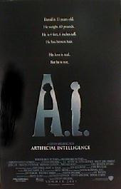 A.I. original issue rolled double sided Advance 1-sheet movie poster