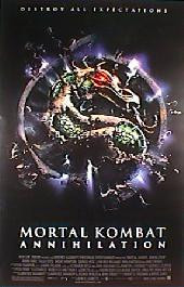 MORTAL KOMBAT ANNIHILATION original issue rolled 1-sheet movie poster