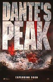 DANTE'S PEAK original issue rolled double sided Advance 1-sheet movie poster